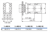 Eaton M22-K01 contact block