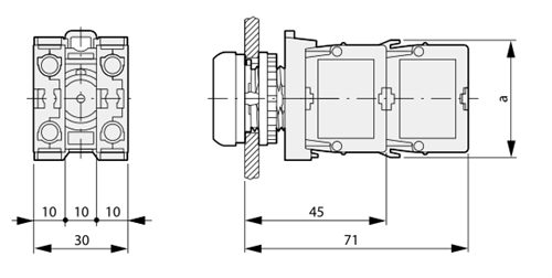 Eaton M22-KC01 contact block