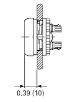 Eaton M22S-DRL-W White Maintained Illuminated pushbutton