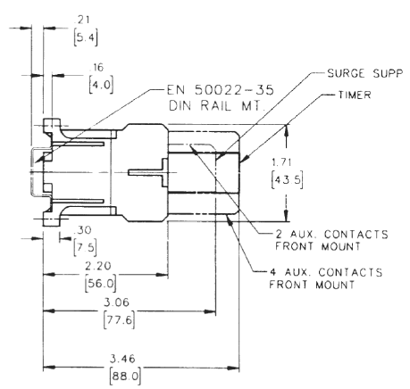 GE MC1A301ATN 3 pole miniature contactor