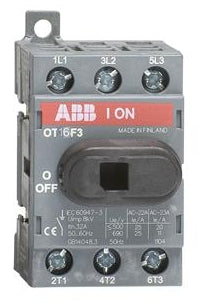 ABB OT16F3 16 AMP Disconnect Swtich