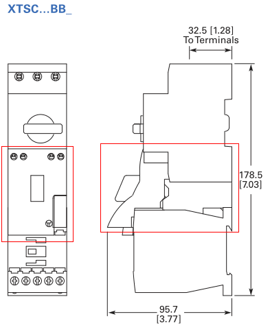 Eaton OXM12DE connection pieces