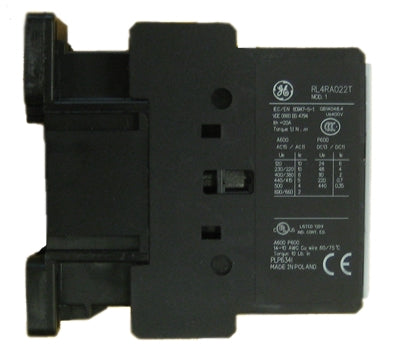 GE RL4RA022TU 4 pole IEC Rated Control Relay