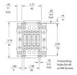 GE RL4RA031TL 4 pole IEC Rated Control Relay