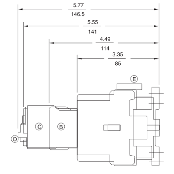 GE RL4RA040TL 4 pole IEC Rated Control Relay