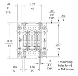 GE RL4RA040TS 4 pole IEC Rated Control Relay