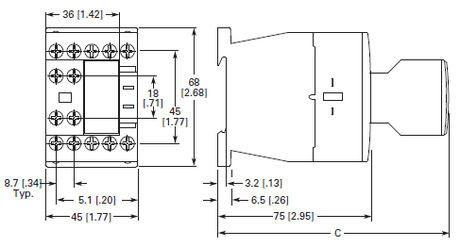 Eaton XTCE015B10A 15 AMP Contactor