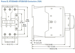 Eaton XTCE050D00R 50 AMP contactor