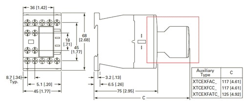 Eaton XTCEXFAC02 Auxiliary contact block