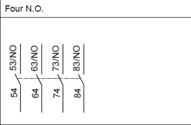 Eaton XTCEXFBG40 Auxiliary contact block