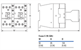 Eaton XTCR025C21D 25 AMP Reversing Contactor