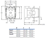 Eaton XTCS400M22B 400 AMP 3 pole contactor