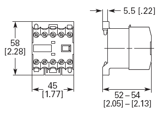 Eaton XTRM10A40A 4 pole Miniature Relay