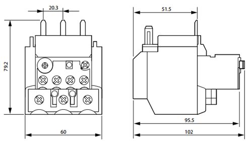 Moeller ZB65-75 Thermal Magnetic Overload Relay